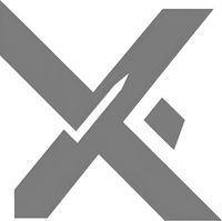 Минималистичный абстрактный логотип компании Могилев КВА в серых тонах на белом фоне