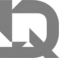 Минималистичный абстрактный логотип компании Могилев КВА в серых тонах на белом фоне